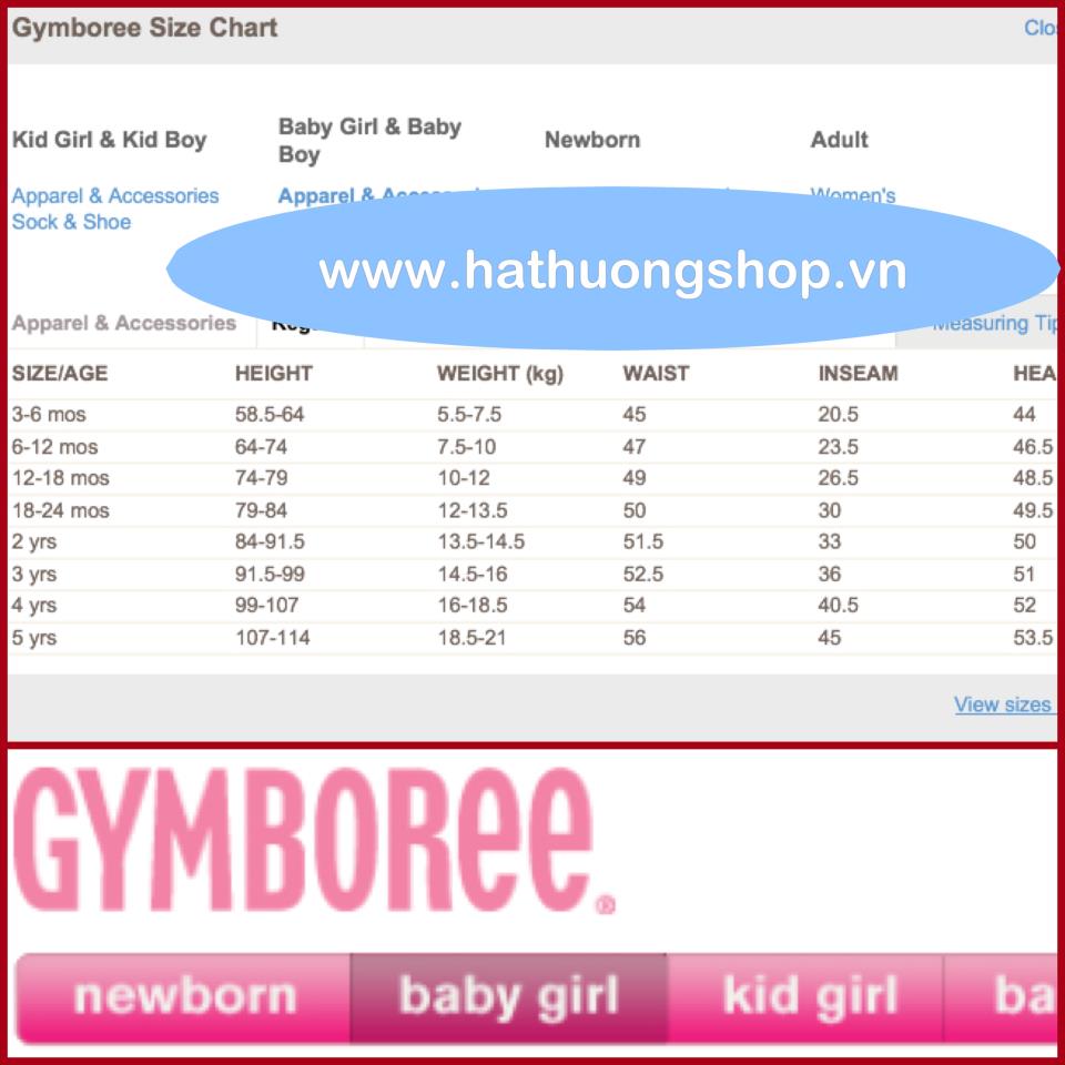 Gymboree Toddler Shoe Size Chart