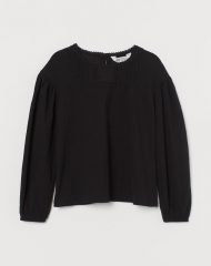 20D2-055 H&M Cotton Poplin Blouse - Áo thun bé gái