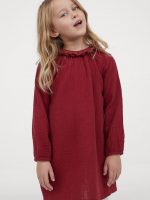 20D3-091 H&M Frill-trimmed dress - 8-10 tuổi