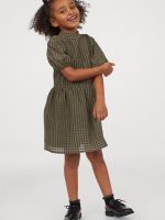 21J3-023 H&M Jacquard-weave dress - 8-10 tuổi