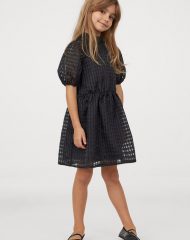 21J3-019 H&M Jacquard-weave dress - 4-6 tuổi