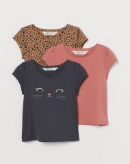 21M1-049 H&M 3-pack jersey tops - Tất cả sản phẩm