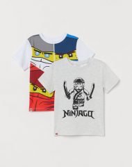 21M2-082 H&M 2-pack printed T-shirts - 2 tuổi