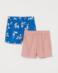21U3-016 H&M 2-pack Shorts - Quần short, quần lửng bé gái