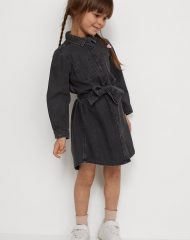 21L1-018 H&M Denim Shirt Dress - 6 tuổi