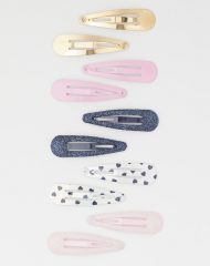 21L2-041 H&M 10-pack hair clips - Phụ kiện & giày dép cho bé