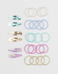 21L2-042 H&M Hair Elastics and Clips - 18-24 tháng