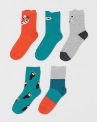 21O1-056 H&M 5-pack Socks - 12-18 tháng
