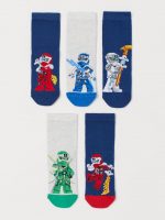 21O1-060 H&M 5-pack Patterned Socks - 12-18 tháng