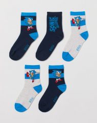 21O1-059 H&M 5-pack Patterned Socks - 12-18 tháng