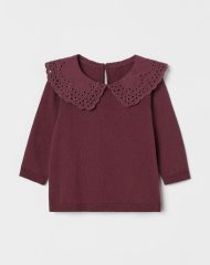 21N2-002 H&M Collared jumper - Áo thun bé gái