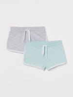 21N3-056 H&M 2-pack Sweatshorts - Quần short, quần lửng bé gái