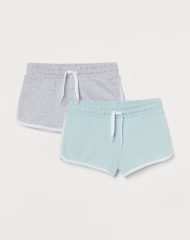 21N3-056 H&M 2-pack Sweatshorts - Quần short, quần lửng bé gái