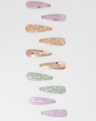 21N3-067 H&M 10-pack Hair Clips - Phụ kiện & giày dép cho bé