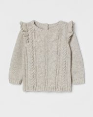 21D1-008 H&M Textured-knit Sweater - BÉ GÁI