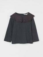 21D1-019 H&M Collared Jersey Top - 4-6 tuổi