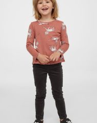 21D1-063 H&M 2-piece Cotton Set - Đồ bộ cho bé gái