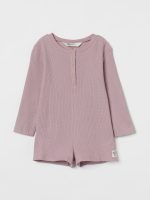 21D1-071 H&M Waffled Cotton Romper - Đồ bộ cho bé gái