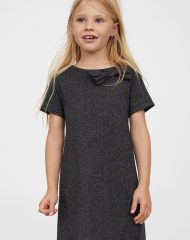 21D1-074 H&M Glittery Dress - Váy, đầm bé gái