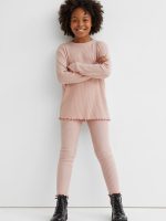 21D3-058 H&M 2-piece ribbed jersey set - Đồ bộ cho bé gái
