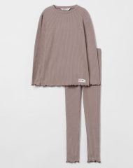 21D3-059 H&M 2-piece ribbed jersey set - BÉ GÁI