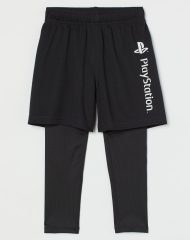 21D3-211 H&M Sports Leggings with Shorts - BÉ TRAI