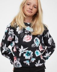 21D3-139 H&M Drawstring Sweatshirt - Áo thun bé gái