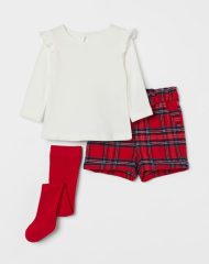 22J1-066 H&M 3-piece Set - 12-18 tháng