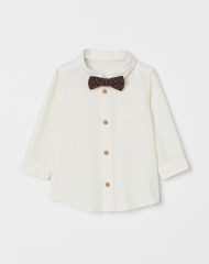 22J1-068 H&M Shirt and Bow Tie - 18-24 tháng