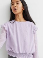 22J1-047 H&M Smocking-detail top - HÀNG GIẢM GIÁ