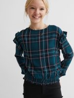 22J1-046 H&M Smocking-detail top - HÀNG GIẢM GIÁ