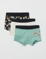 22J1-039 H&M 3-pack printed boxer shorts - 8-10 tuổi