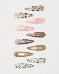 22J2-061 H&M 10-pack hair clips - 2-4 tuổi