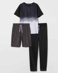 22J2-102 H&M 3-piece Sports Set - 8-10 tuổi