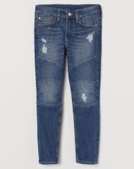 22J2-112 H&M Skinny Fit Biker Jeans - 13-14 tuổi