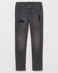 22J2-111 H&M Skinny Fit Biker Jeans - BÉ TRAI