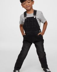 22J2-095 H&M Lined Denim Overalls - Quần dài, quần Jean, legging bé trai