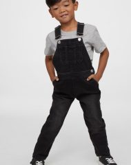 22J2-095 H&M Lined Denim Overalls - BÉ TRAI