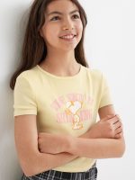 22M1-051 H&M Printed Crop T-shirt - HÀNG GIẢM GIÁ