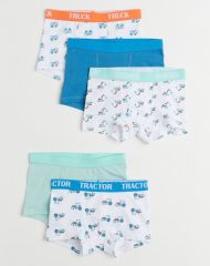 22M1-115 H&M 5-pack Boxer Shorts - 8 tuổi