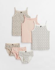 22M2-063 H&M 6-piece Cotton Set - Phụ kiện cho bé gái