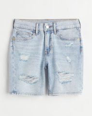 22M2-101 H&M Slim Fit Denim Shorts - 12-14 tuổi