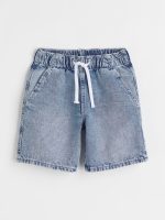 22M2-087 H&M Cotton Denim Pull-on Shorts - Quần short, quần lửng bé trai