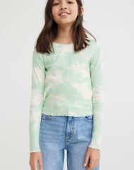 22A1-032 H&M Ribbed Top - 10-12 tuổi