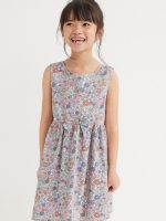 22A2-019 H&M Cotton Dress - Váy, đầm bé gái