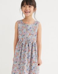 22A2-019 H&M Cotton Dress - Váy, đầm bé gái