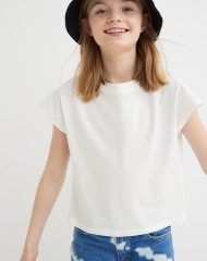 22A2-036 H&M Cotton Jersey Top - Áo thun bé gái
