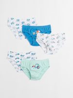 22A2-158 H&M 5-pack Printed Boys’ Briefs - Phụ kiện & giày dép cho bé