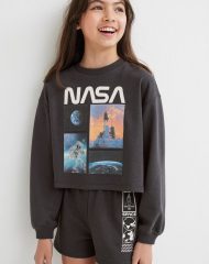 22A2-084 H&M 2-piece Sweatshirt Set - Đồ bộ cho bé gái