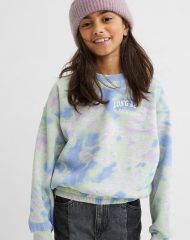 22A2-075 H&M Boxy Sweatshirt - Áo thun bé gái